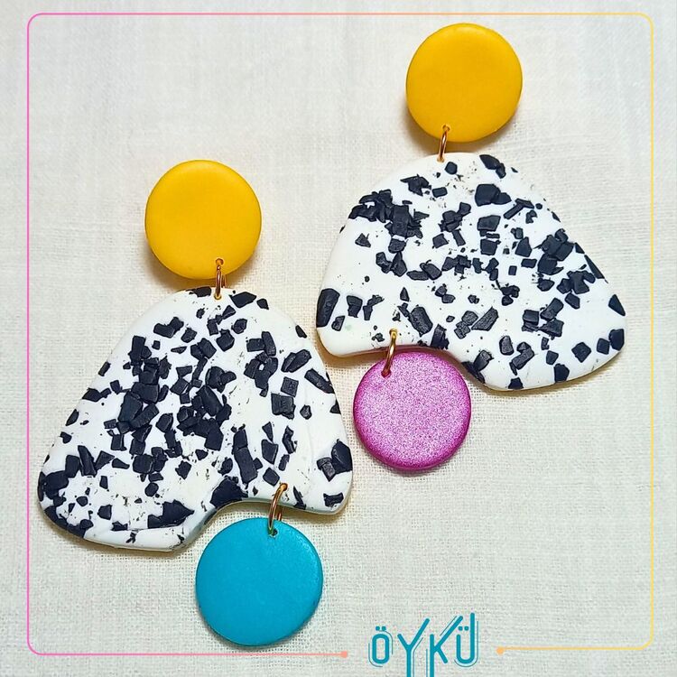 Öykü Küpe-Sarı ☆