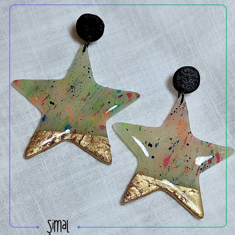 Şimal Yıldız Büyük Küpe 