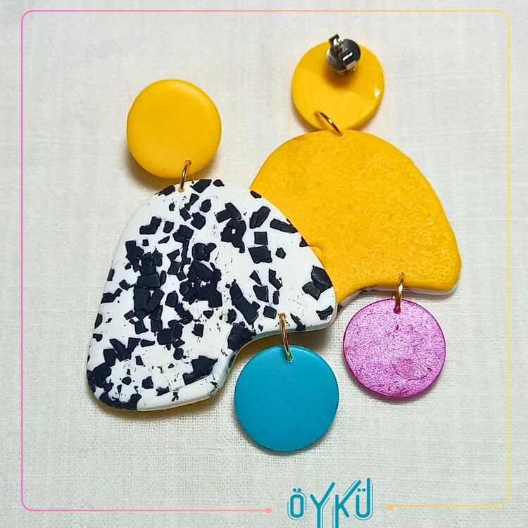 Öykü Küpe-Sarı ☆