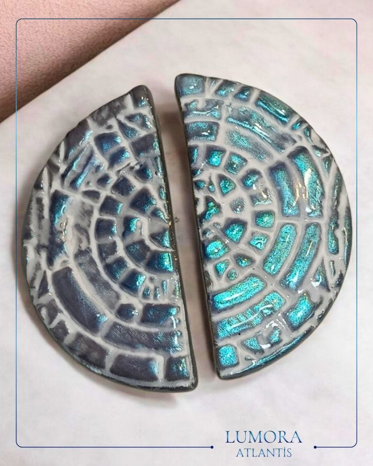 Lumora Atlantis Gri Mavi Yarım Ay Form 