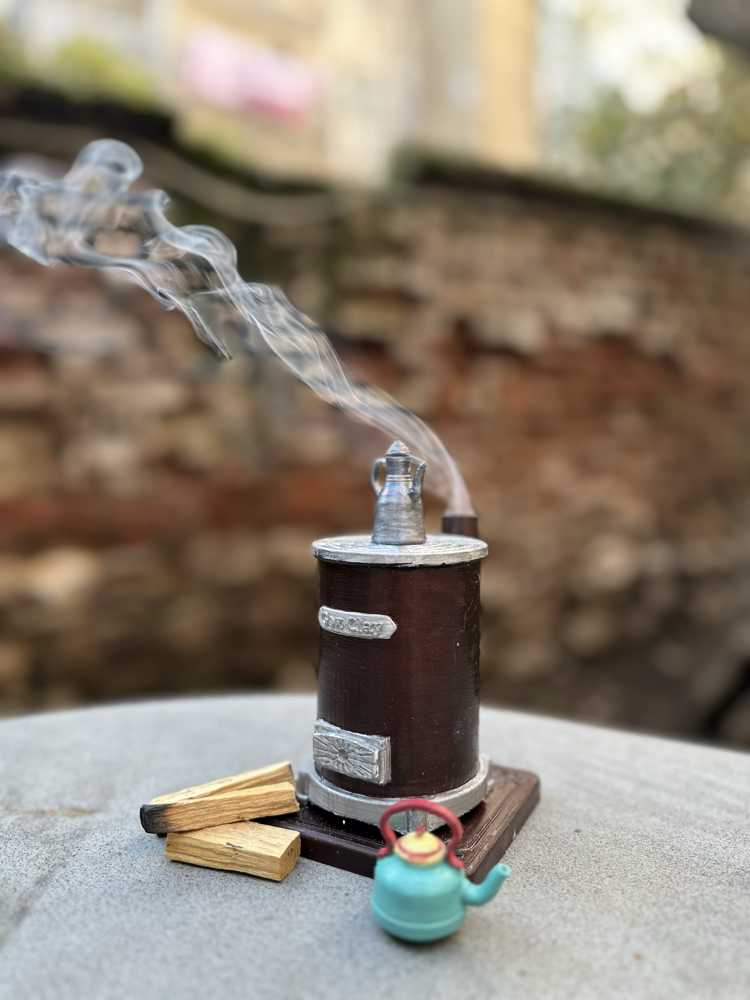PREMİUM SET NOSTALJİK SOBA TÜTSÜLÜK + kargo ücretsiz güğüm hediye