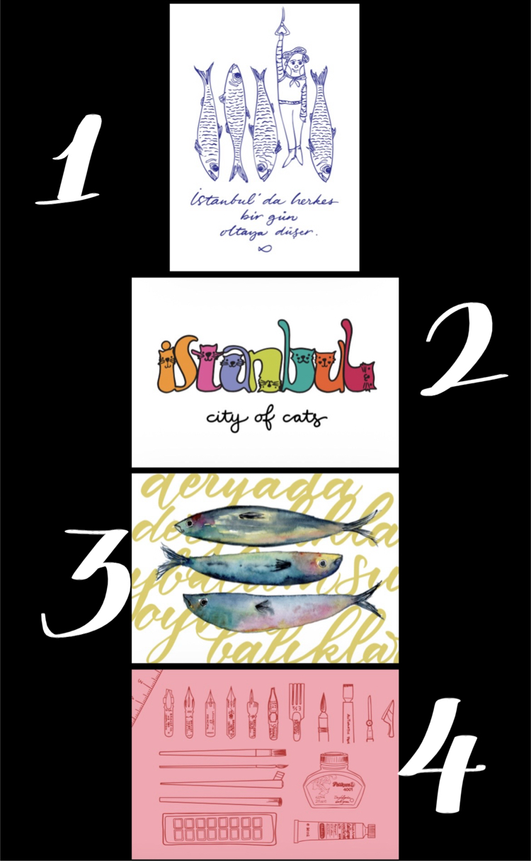 4’lü Kartpostal Seti 