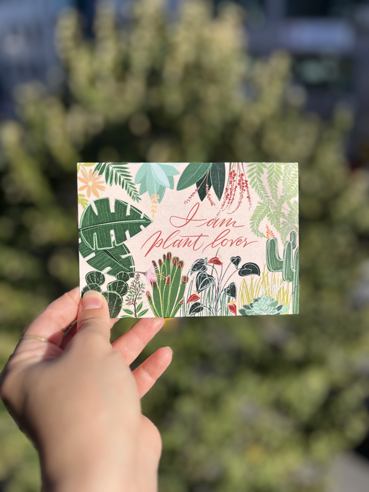 plant lover -kartpostal