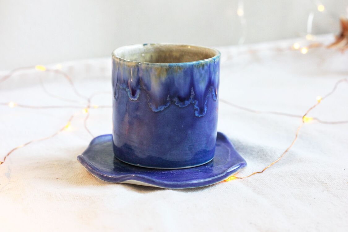 Türk kahvesi / espresso bardak ve tabağı