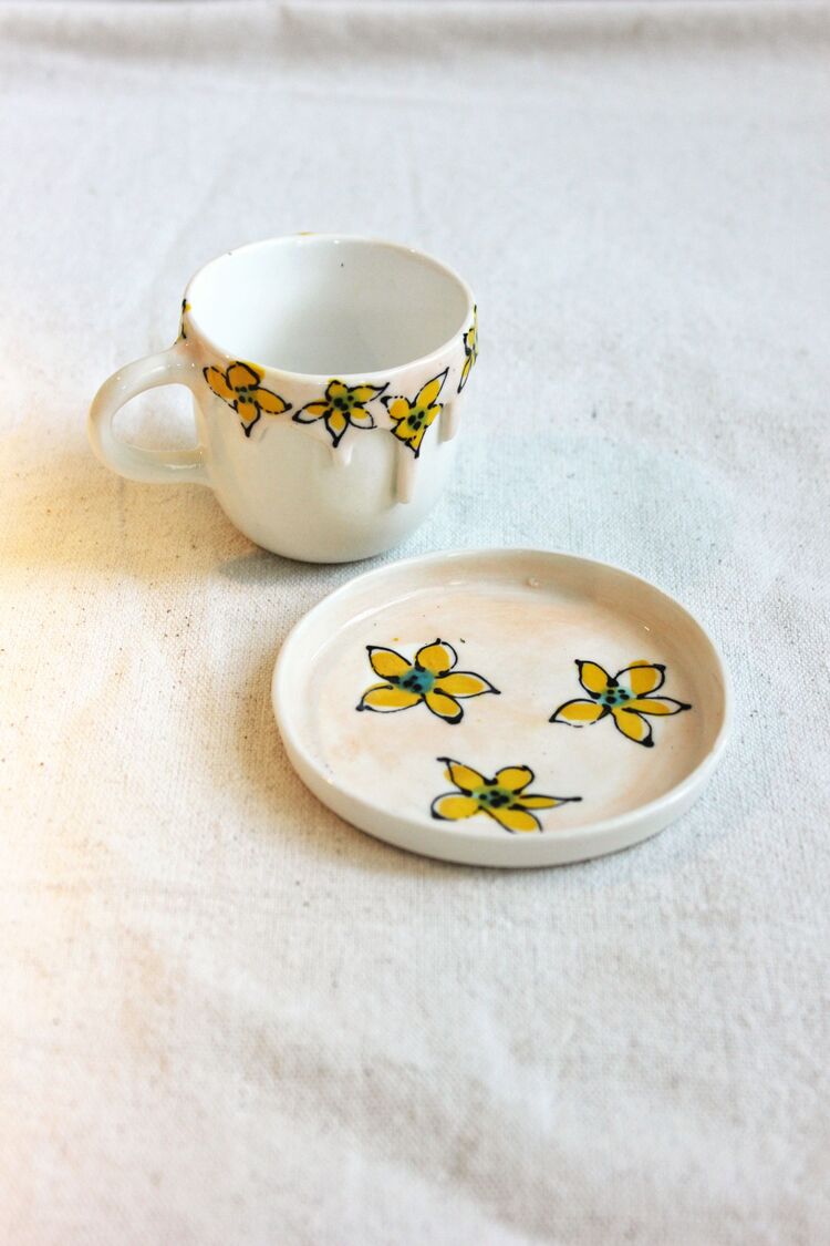 Türk kahvesi / espresso bardak ve tabağı