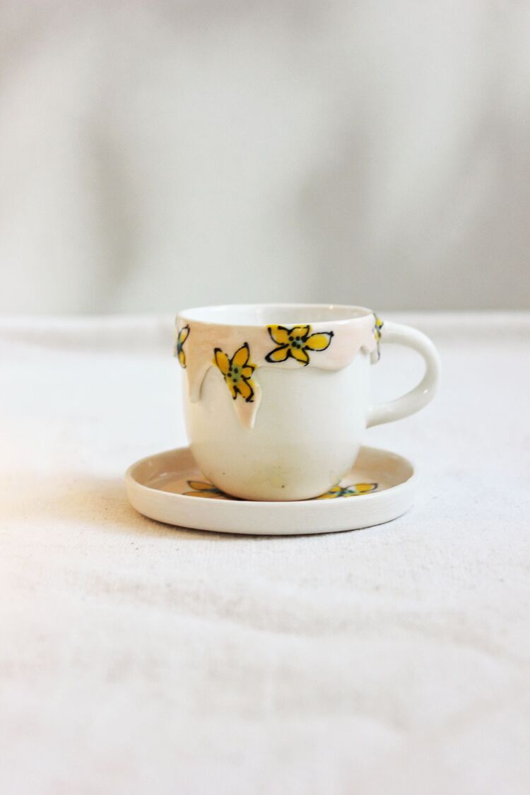 Türk kahvesi / espresso bardak ve tabağı