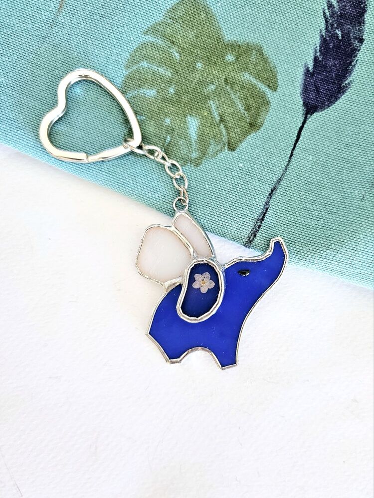 Unutma Beni Çiçekli Fil Charm