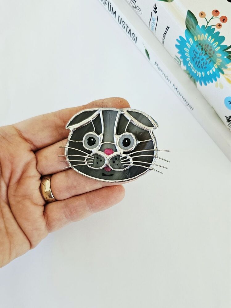 Scottish Fold Broş