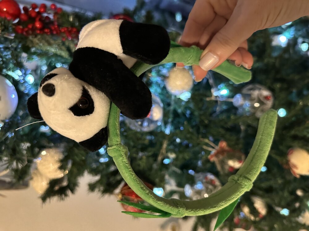 Panda Peluş Taç