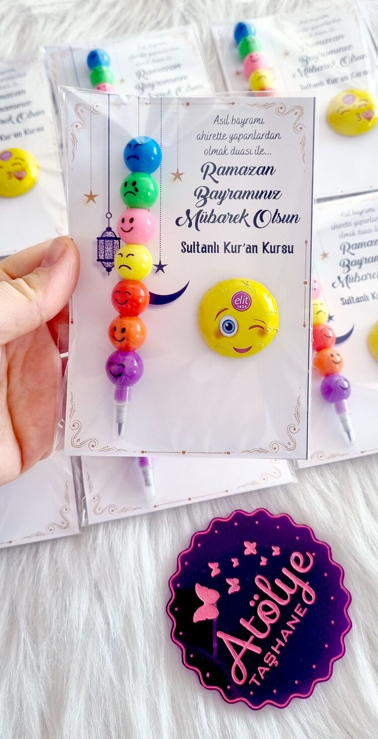 Emoji Çikolatalı Kalem