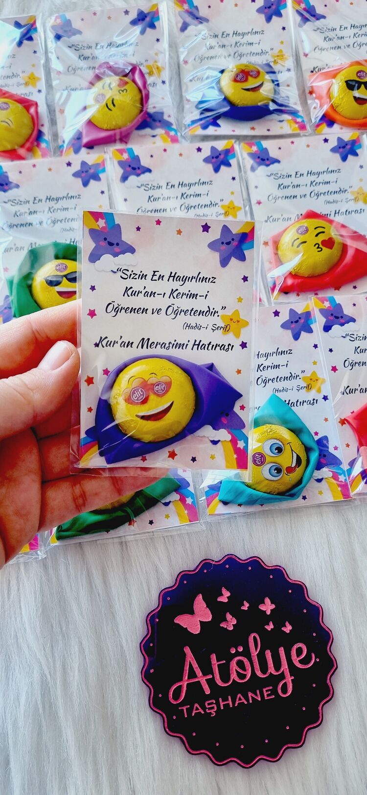 Emoji Çikolata Ve Balon