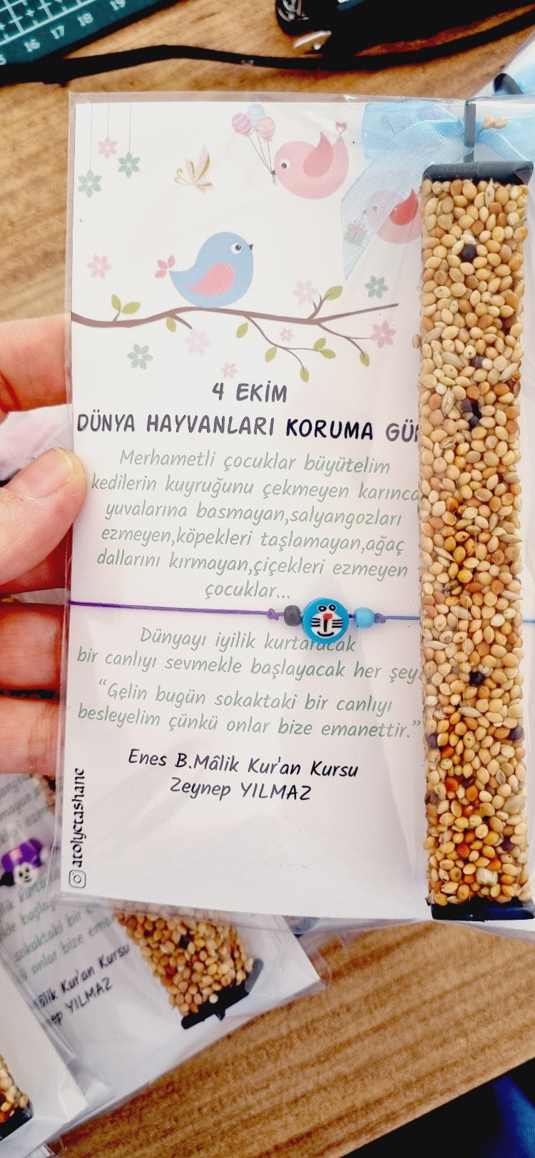 Çubuk Kuş Yemi ve Bileklik