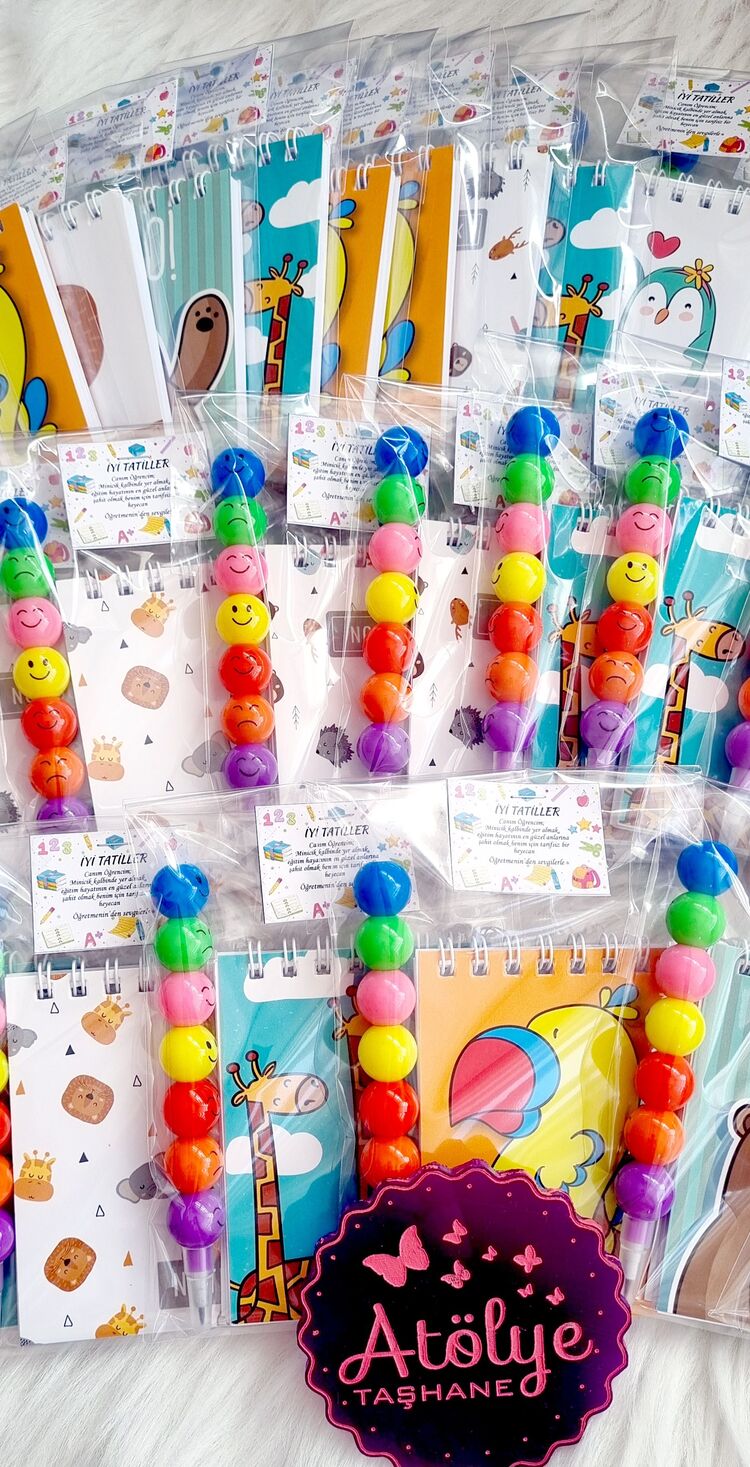 Emoji Kurşun Kalem ve Defter