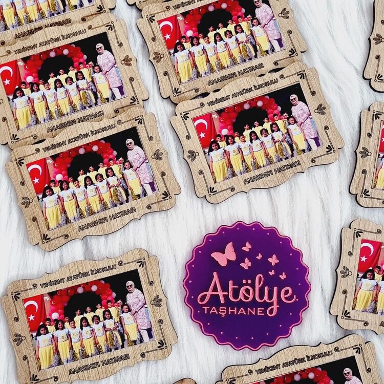 Ahşap Resimli Çerçeve (10*7 cm)