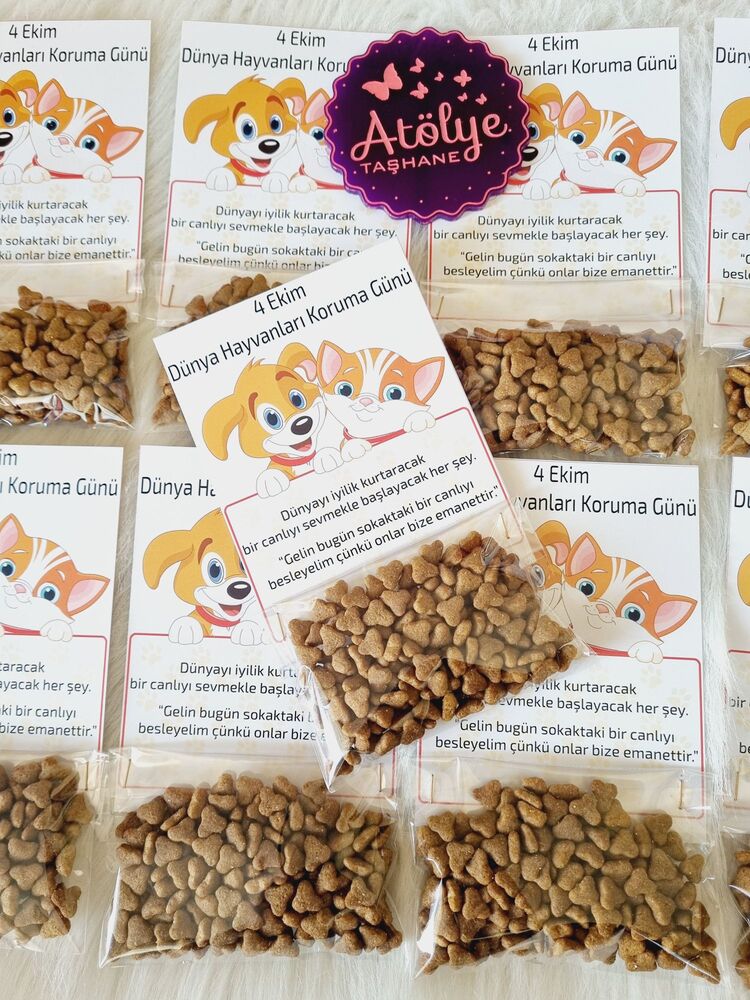 25 Gram Kedi - Köpek Maması (EK BİLEKLİK İÇİN SEÇİM YAPINIZ)