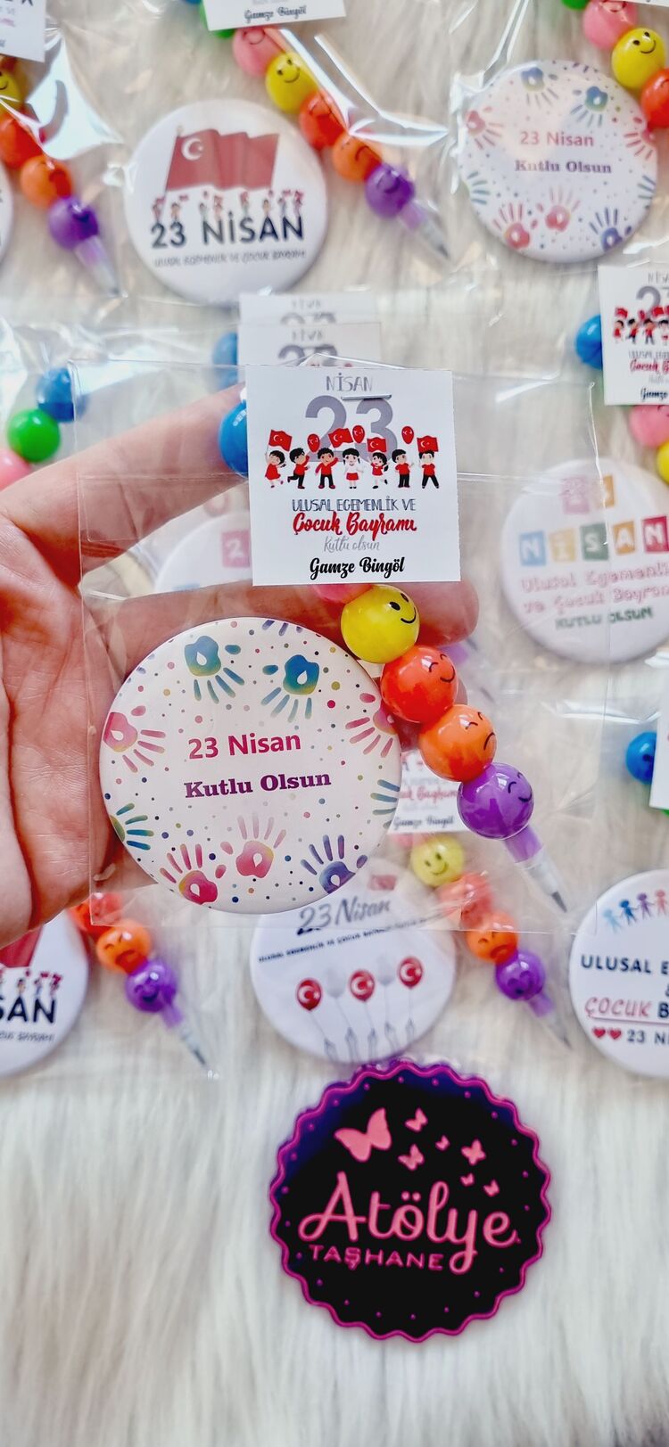 58 mm Rozet ve Emoji Kalem