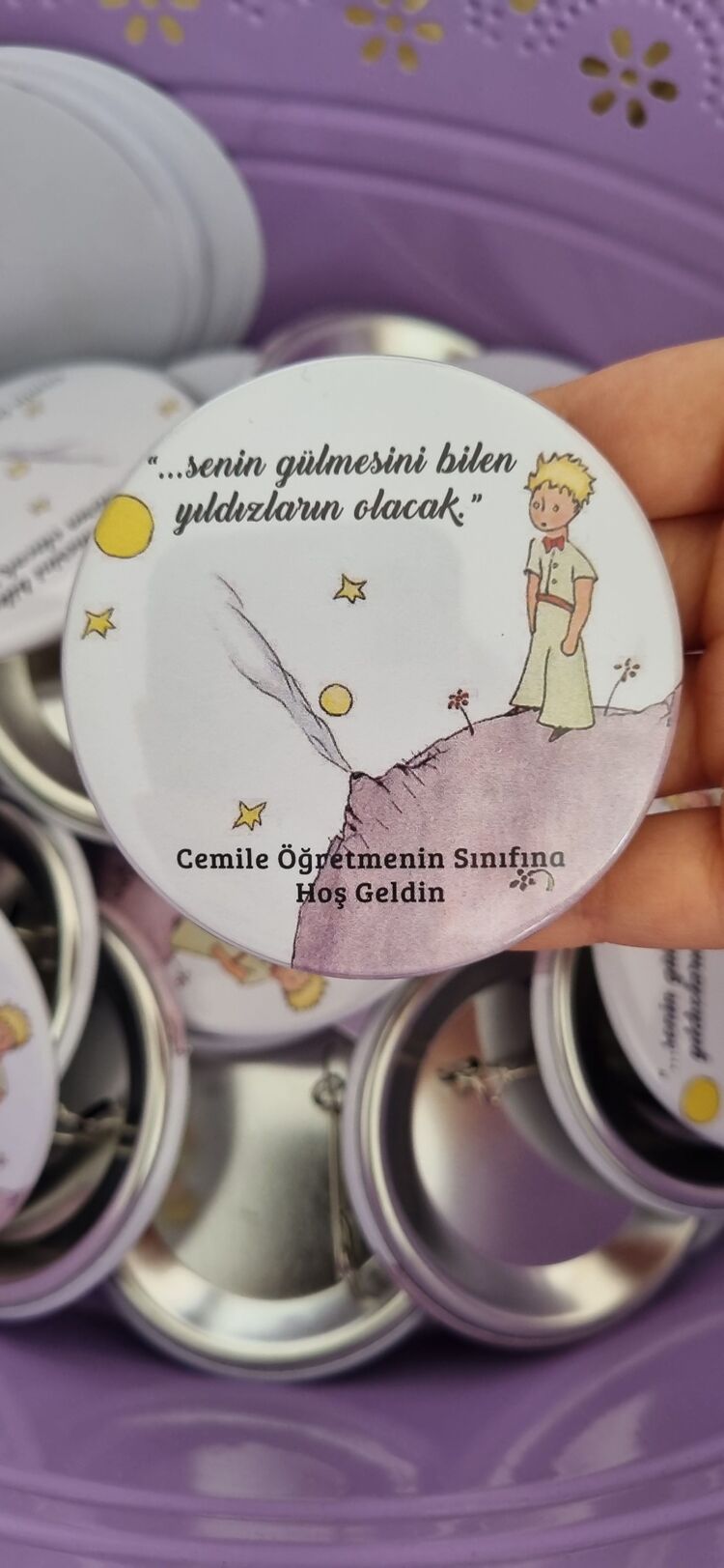 Metal Rozet Okuluna Hoşgeldin