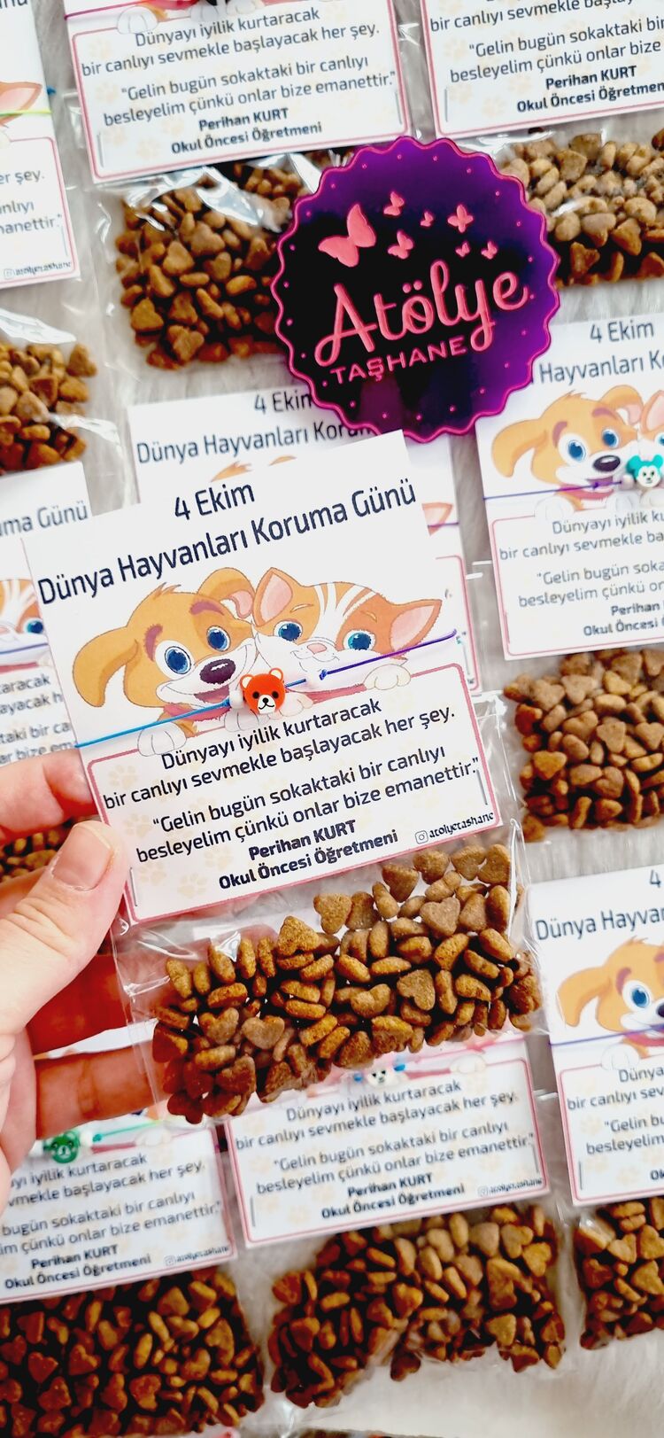 25 Gram Kedi - Köpek Maması (EK BİLEKLİK İÇİN SEÇİM YAPINIZ)
