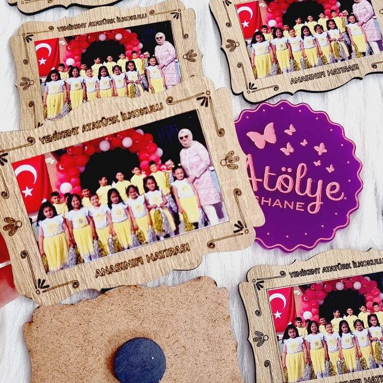 Ahşap Resimli Çerçeve (10*7 cm)
