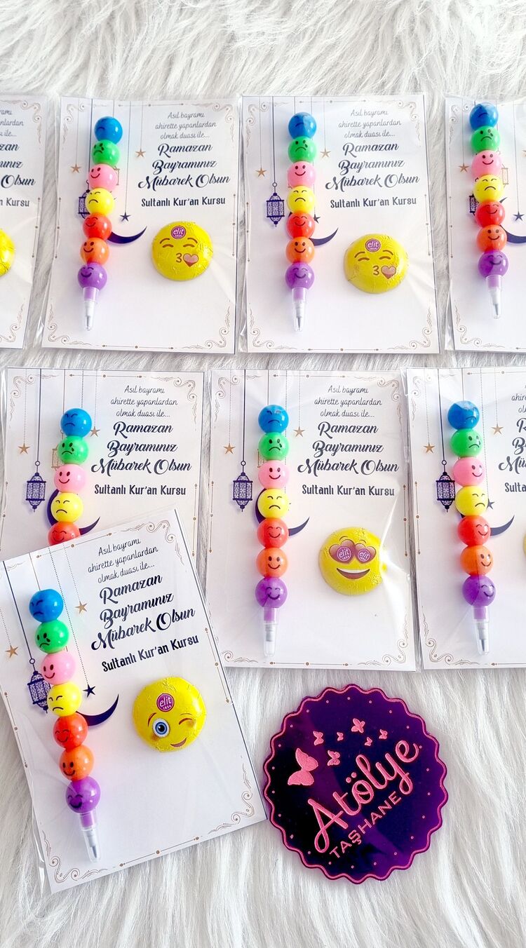 Emoji Çikolatalı Kalem