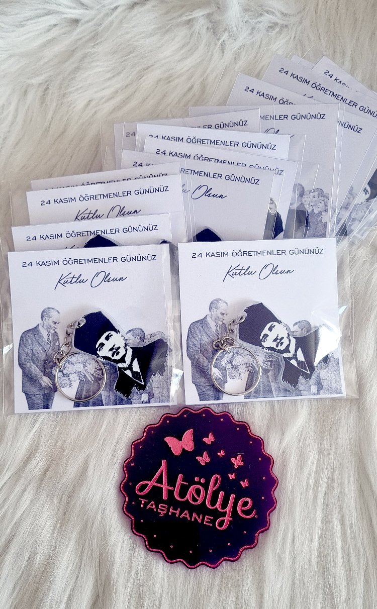 Pleksi Atatürk Anahtarlık