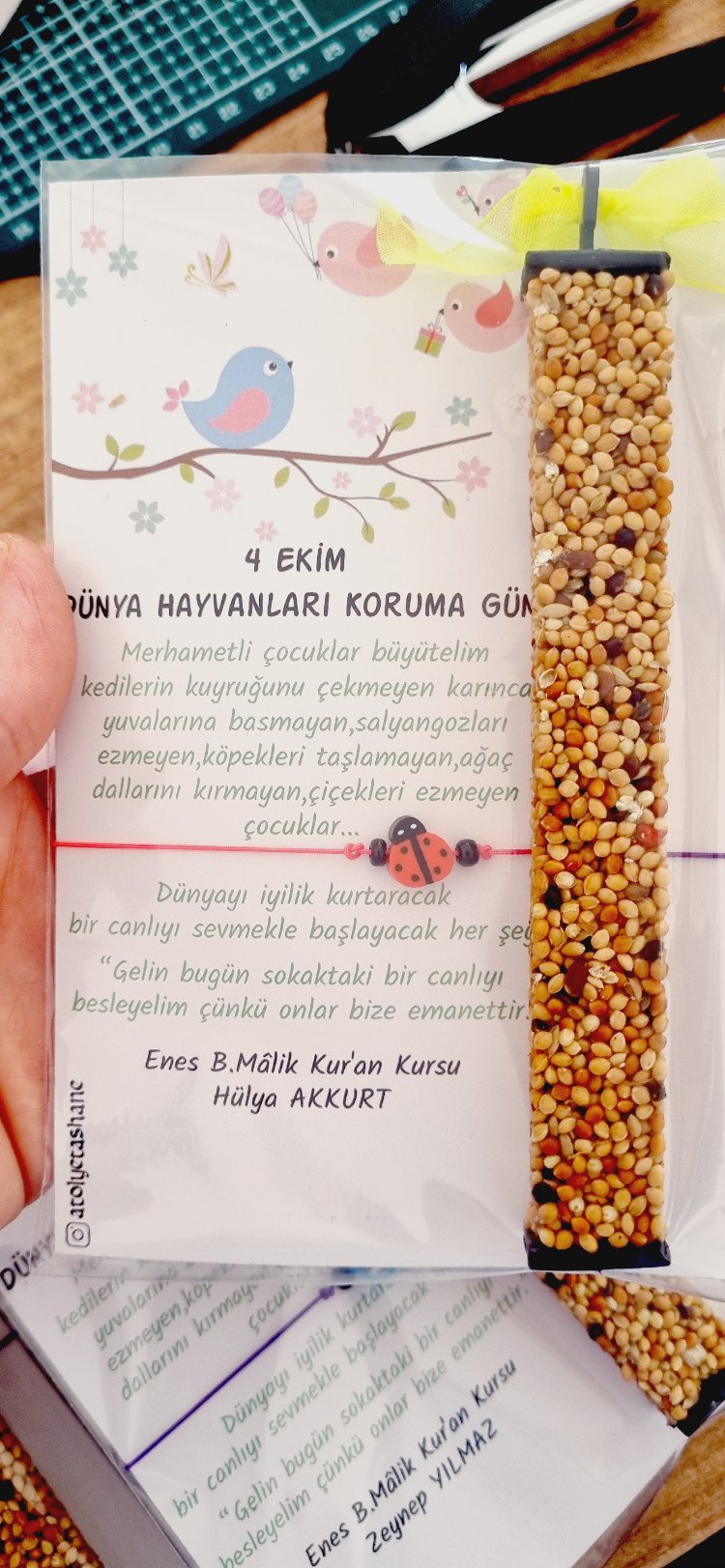 Çubuk Kuş Yemi ve Bileklik