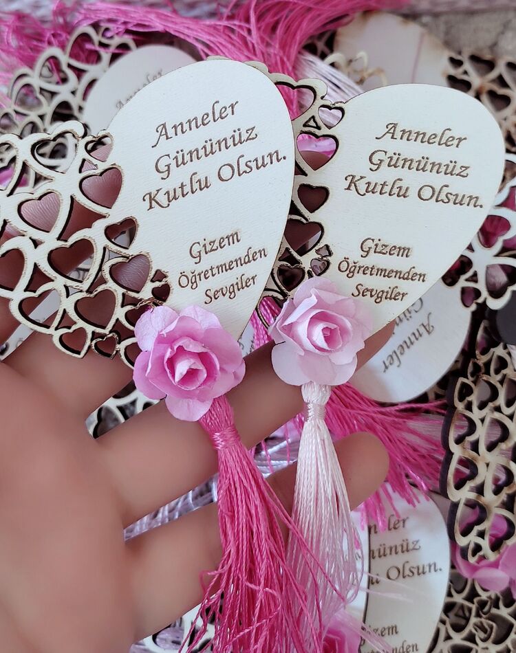 Ahşap Kalp Magnet