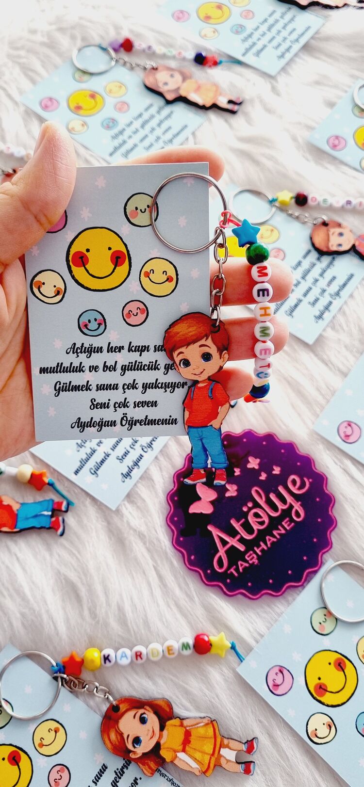 İsimli Figür Anahtarlık (Tek isim) 