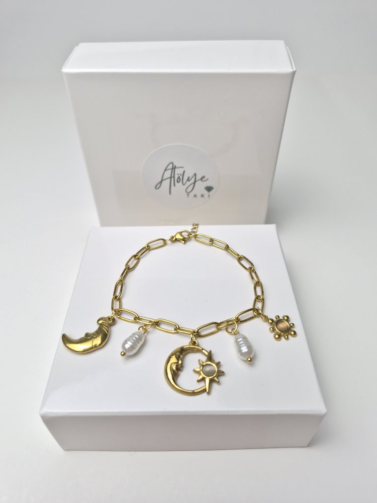 Gökyüzü charm bileklik