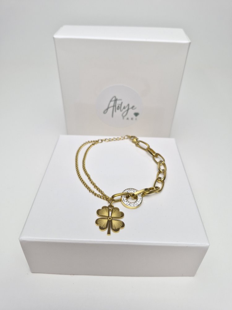 Yonca charm bileklik