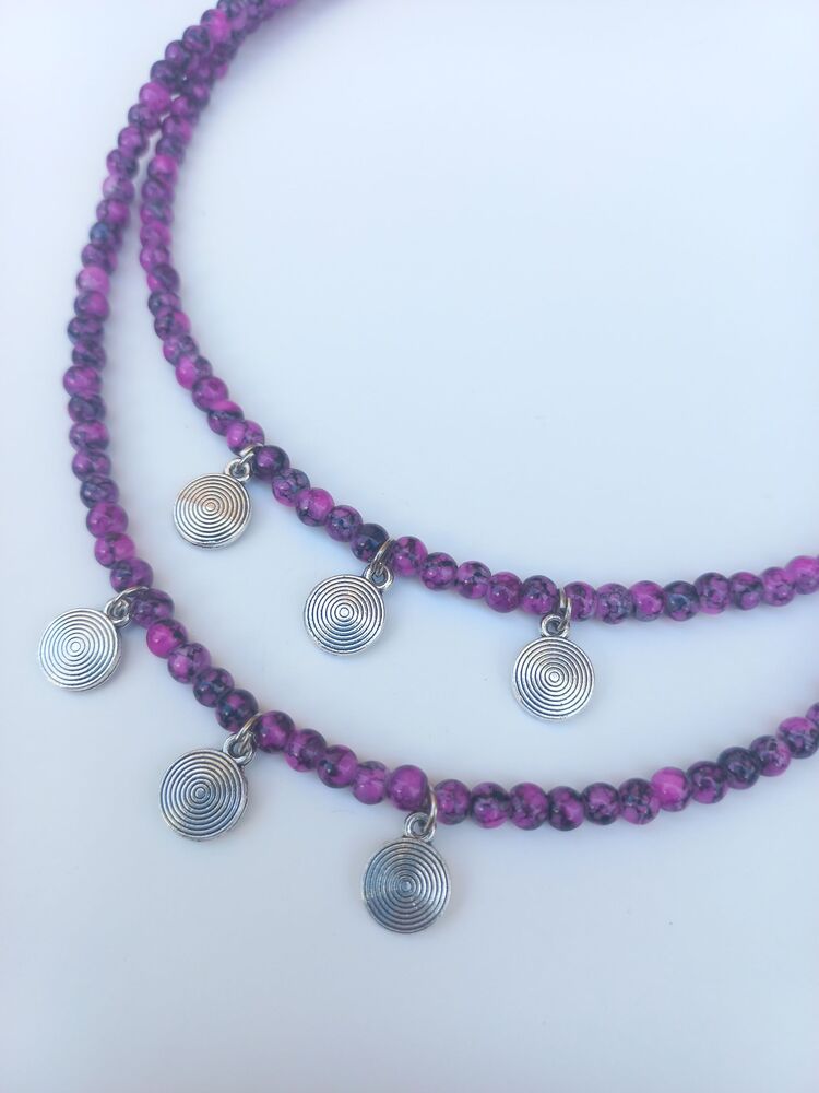 Spiral charm kolye