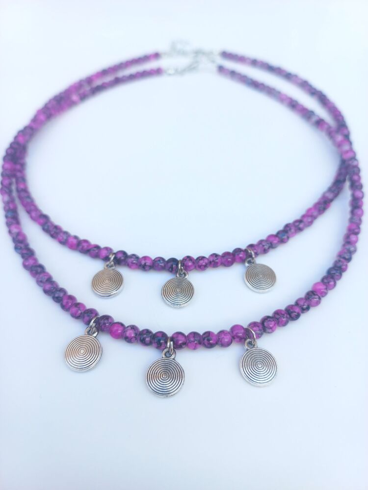 Spiral charm kolye