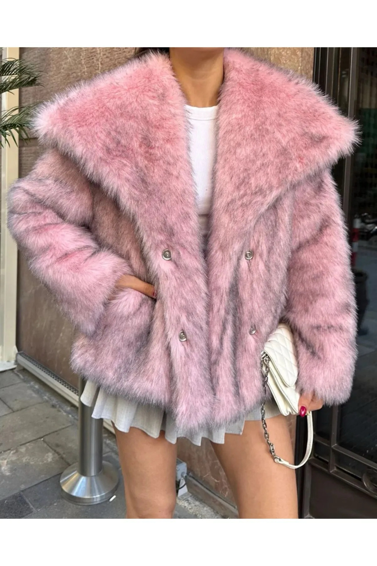 Pembe Lolita Kürk Premium