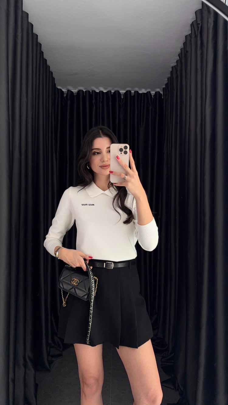 Miu Miu Polo Yaka Kazak