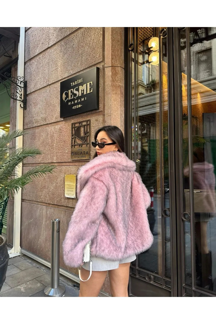 Pembe Lolita Kürk Premium