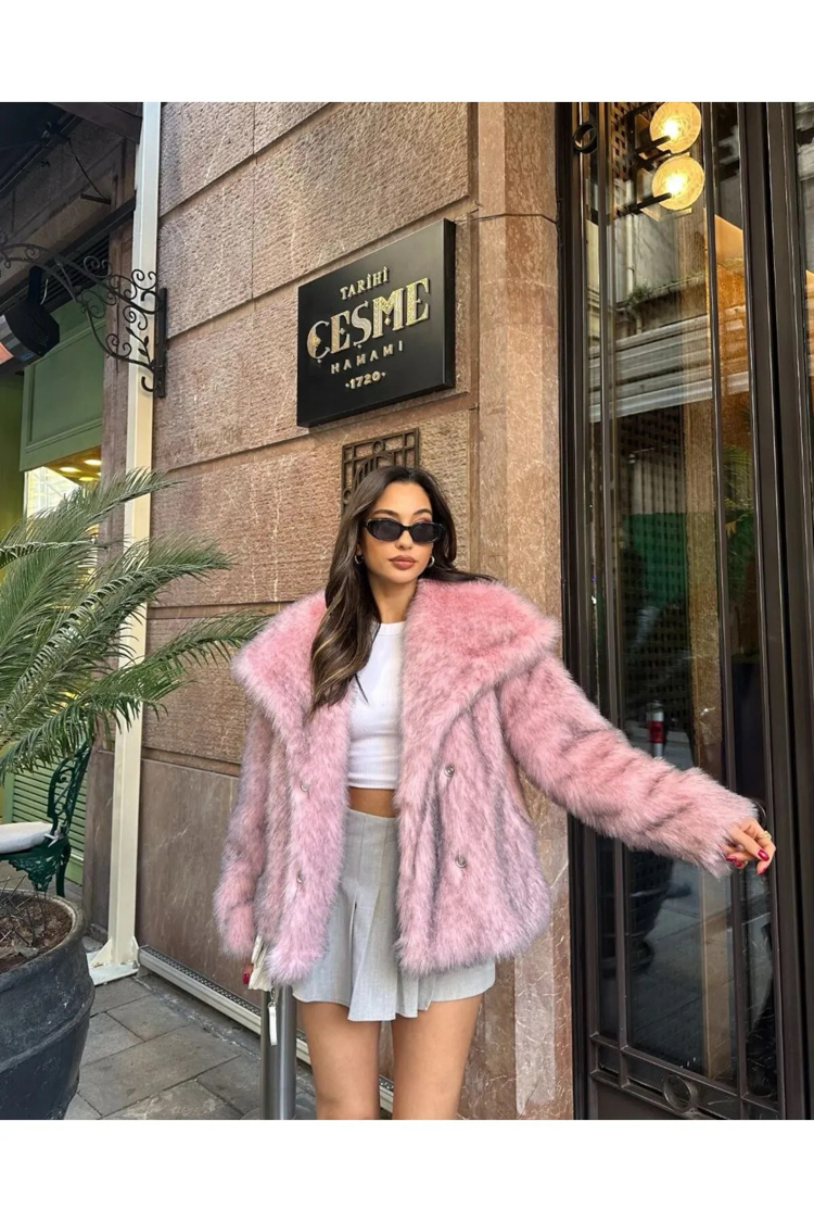 Pembe Lolita Kürk Premium