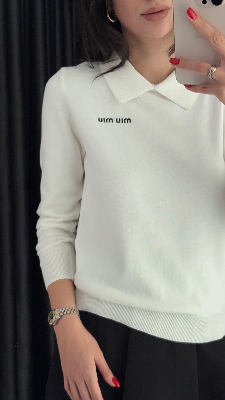 Miu Miu Polo Yaka Kazak