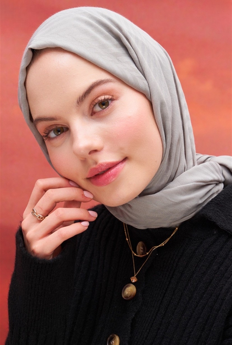 Fasone Modal Jakar Şal - Light Grey 