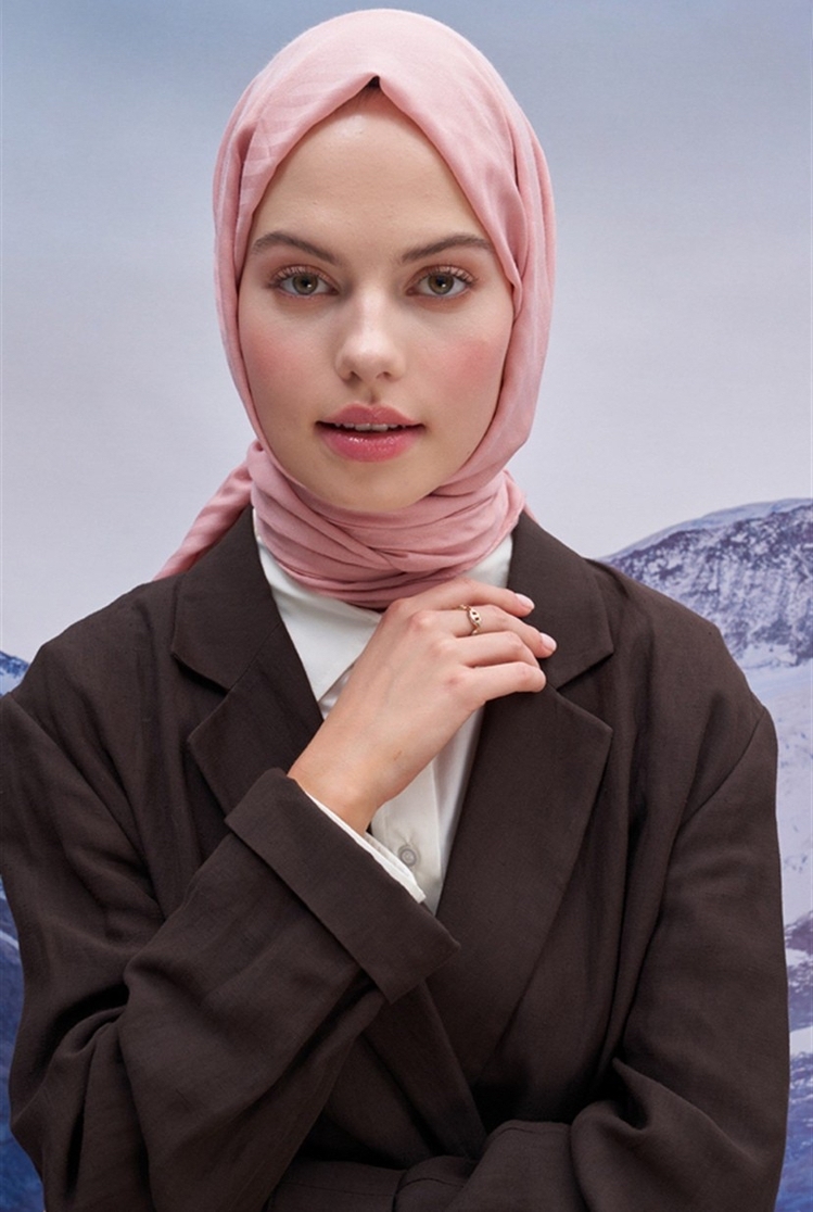 Fasone Modal Jakar Şal - Pudra 