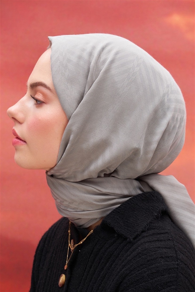 Fasone Modal Jakar Şal - Light Grey 
