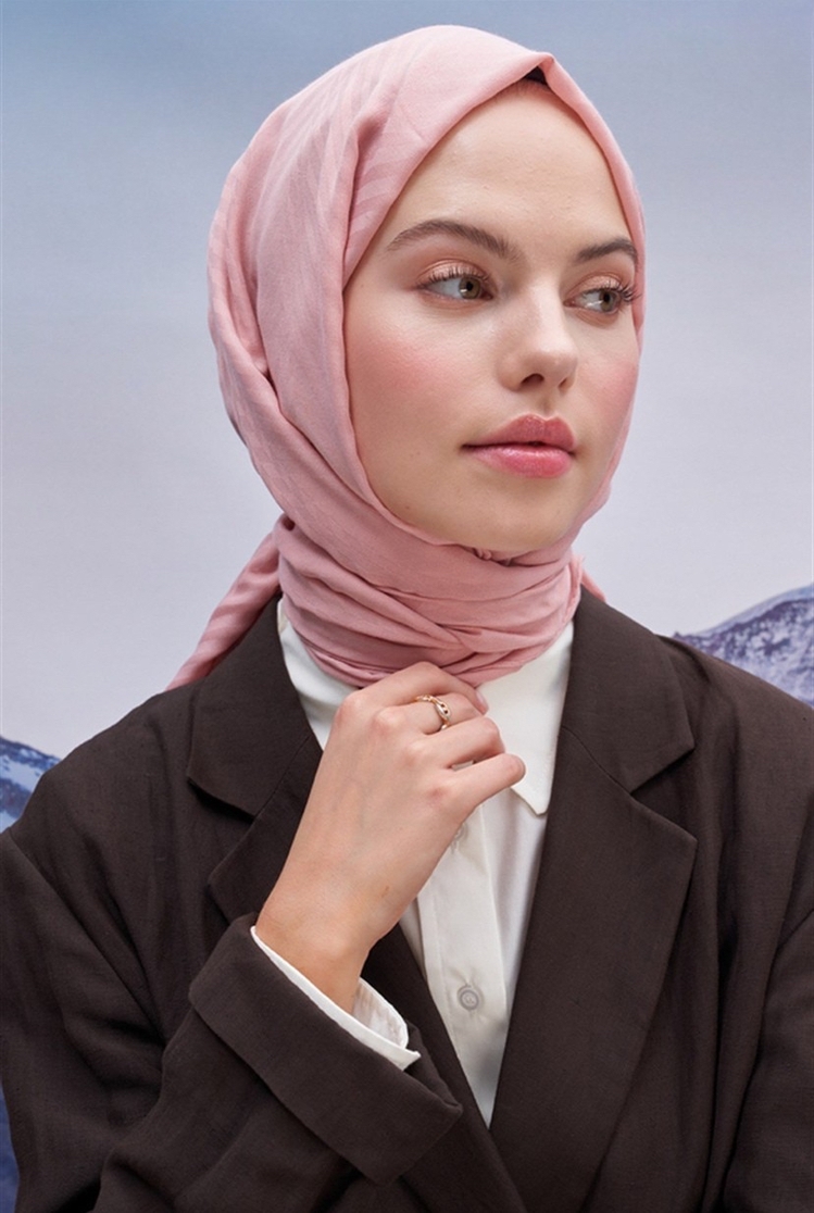 Fasone Modal Jakar Şal - Pudra 