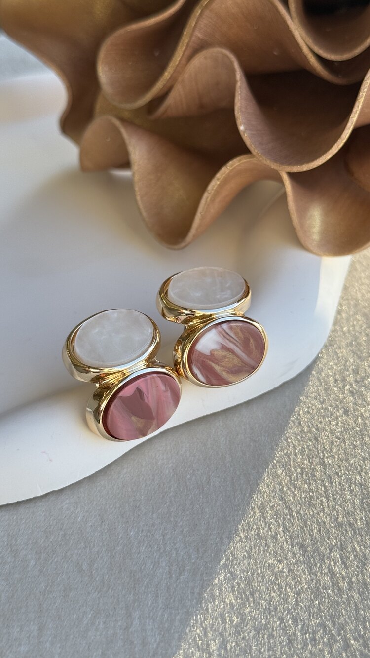 Sedef Rose Gold Küpe