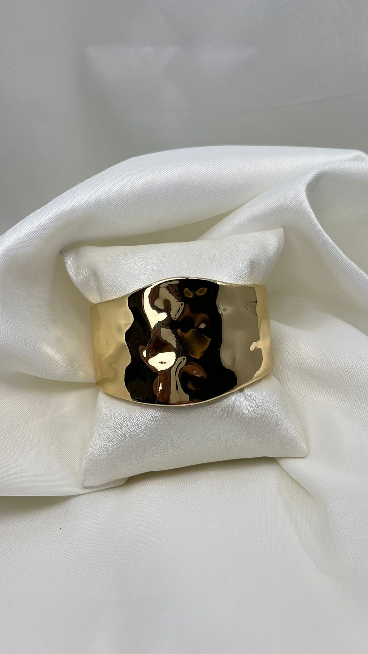 Asimetrik Desen Gold Kelepçe