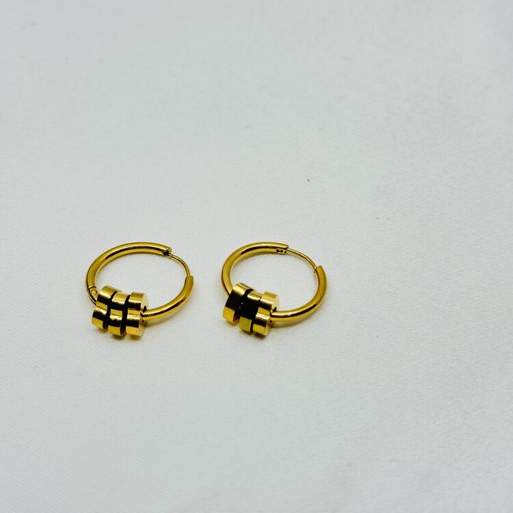 Kalpli halka küpe GOLD/SİLVER