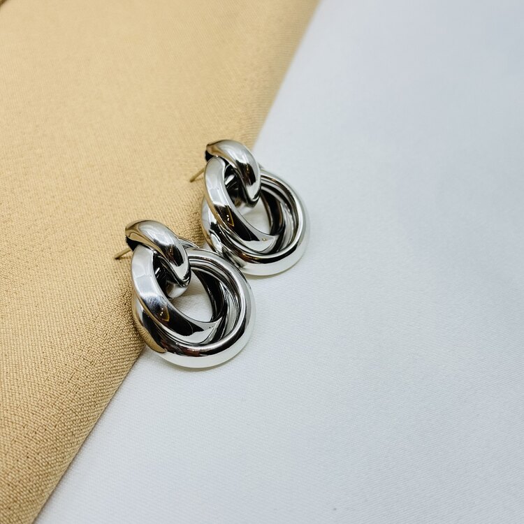 Halka silver zara model küpe