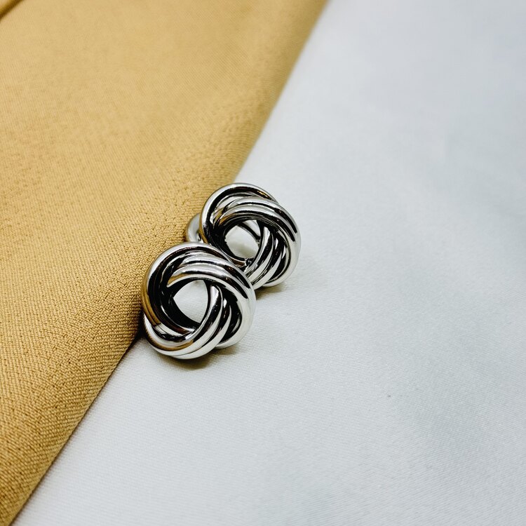 Gold-silver vintage küpe