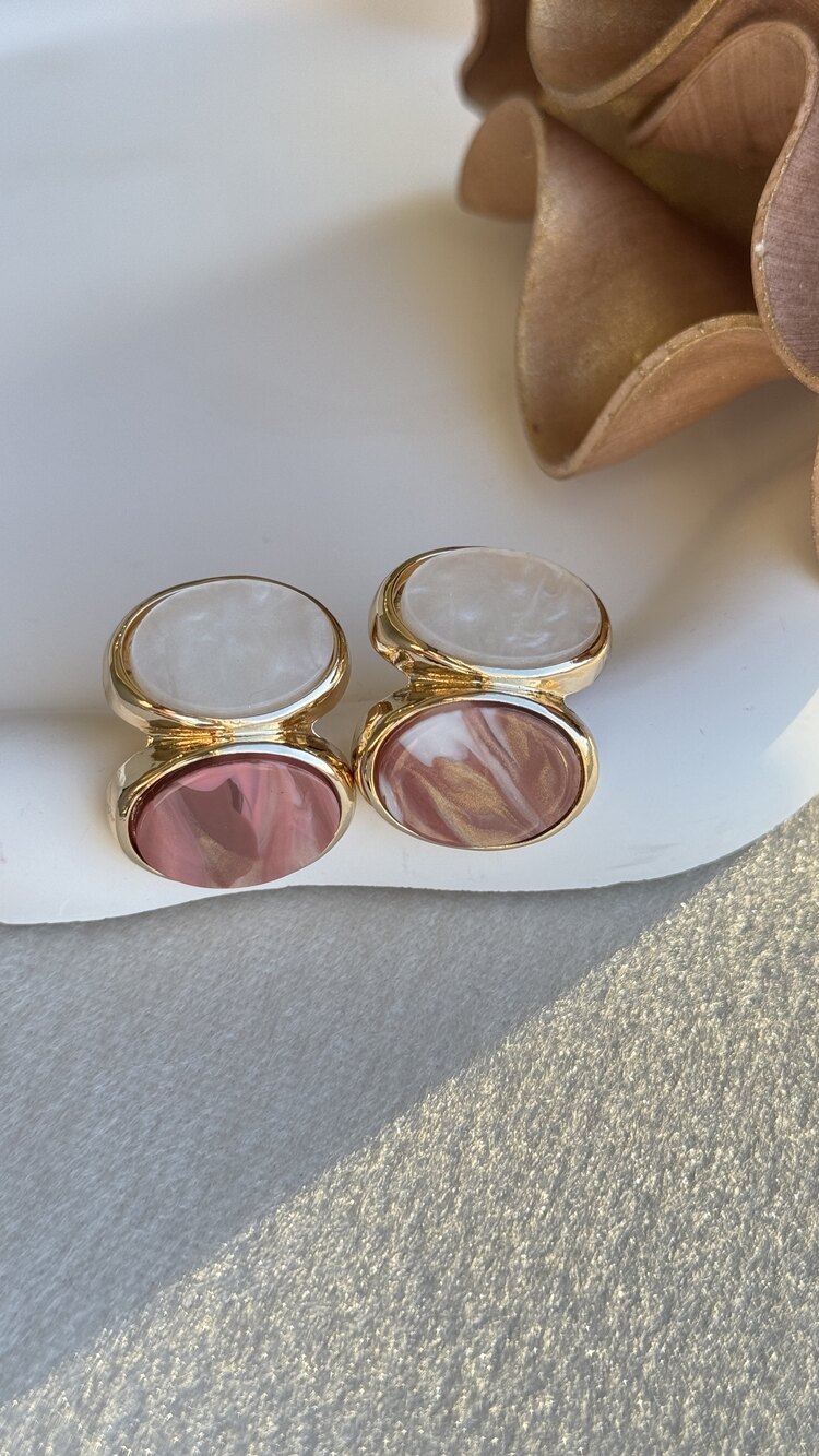 Sedef Rose Gold Küpe