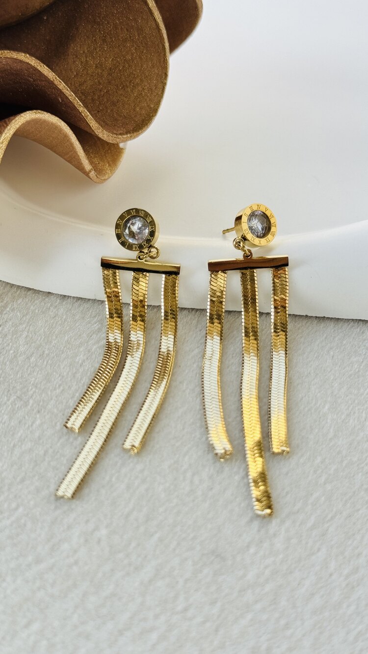 Lina Çelik Gold Küpe