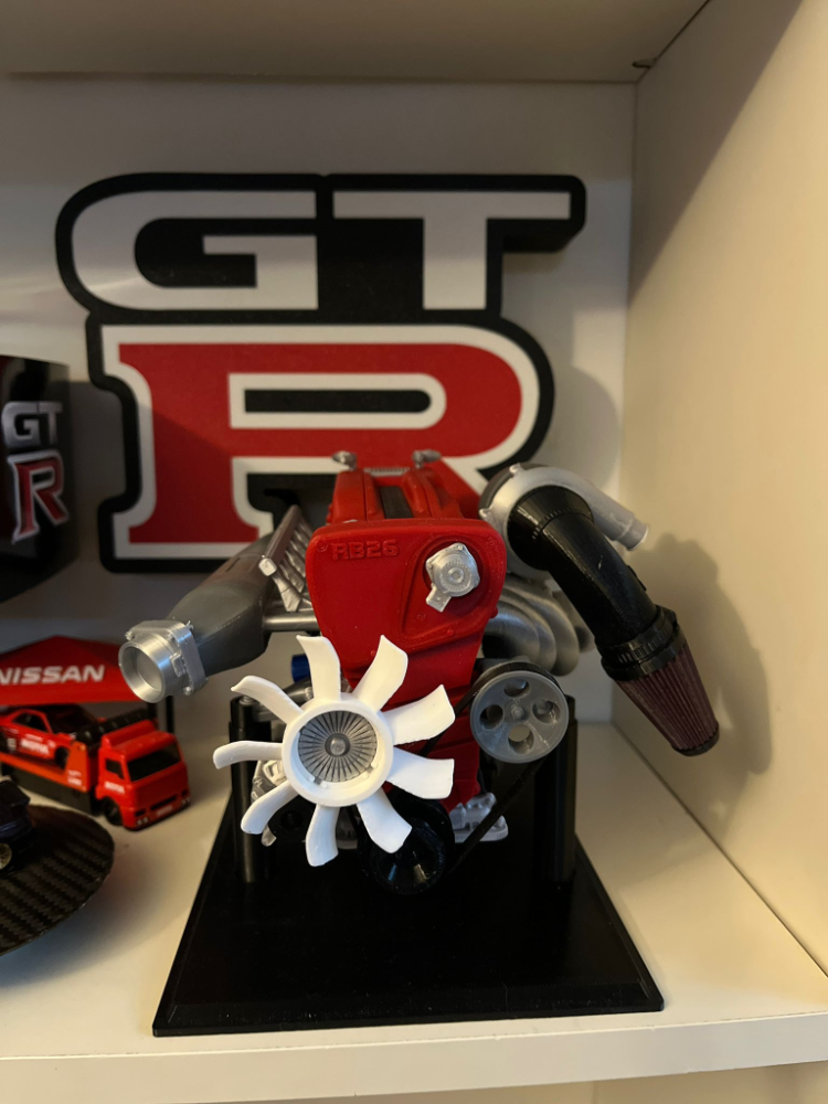 3D Baskı Nissan Skyline RB26 Motor