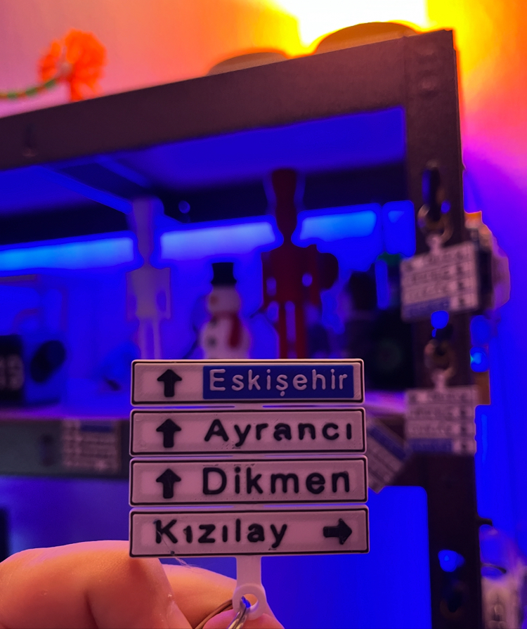 Kızılay Tabelası Anahtarlık 